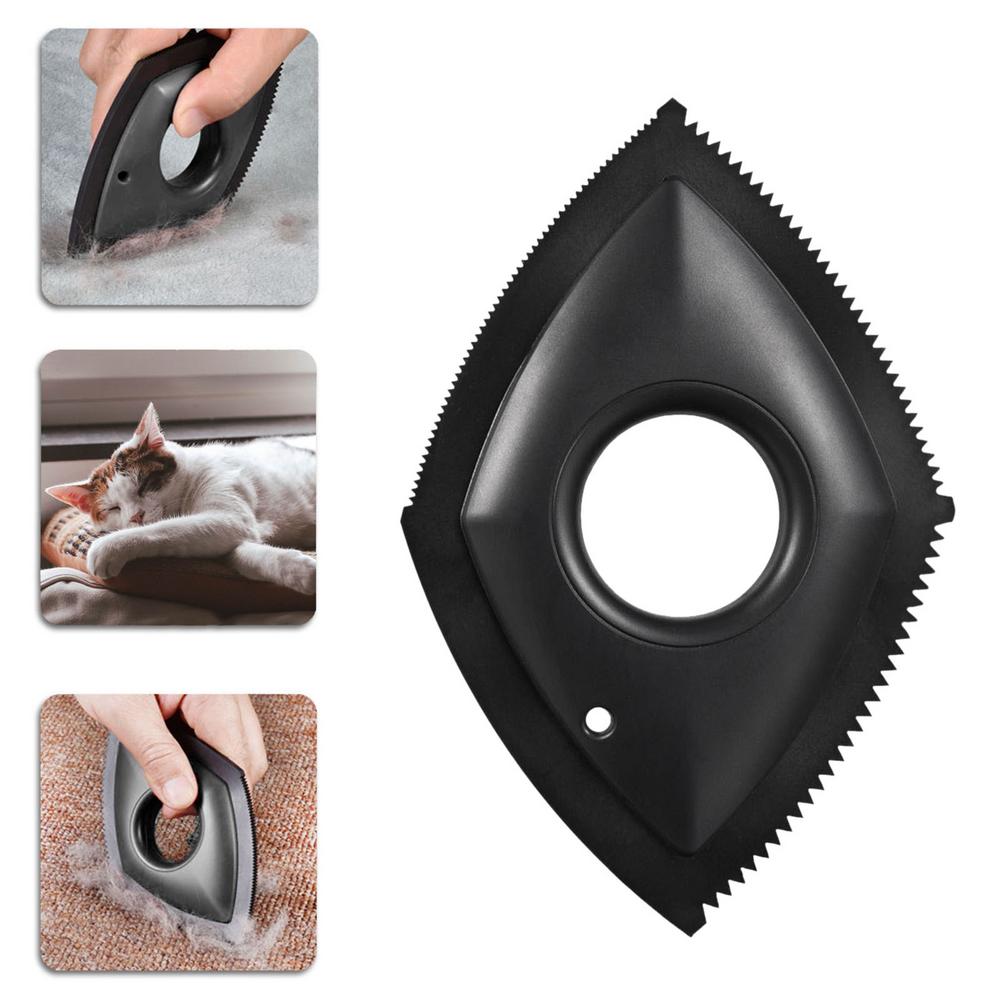 Rubber pet hair remover scraper for carpet, view 2