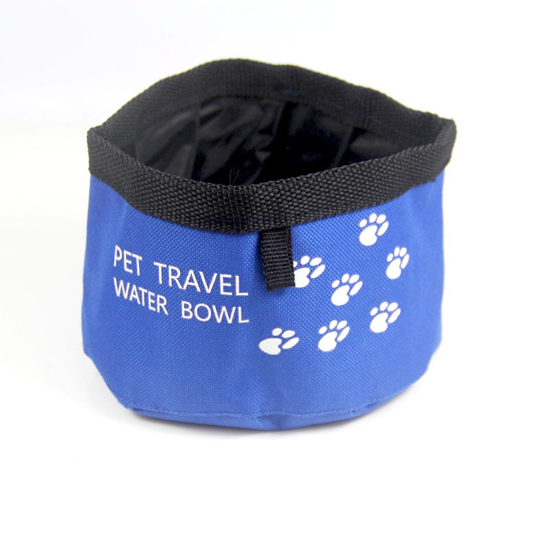 Packable oxford fabric travel bowl for cats, view 2