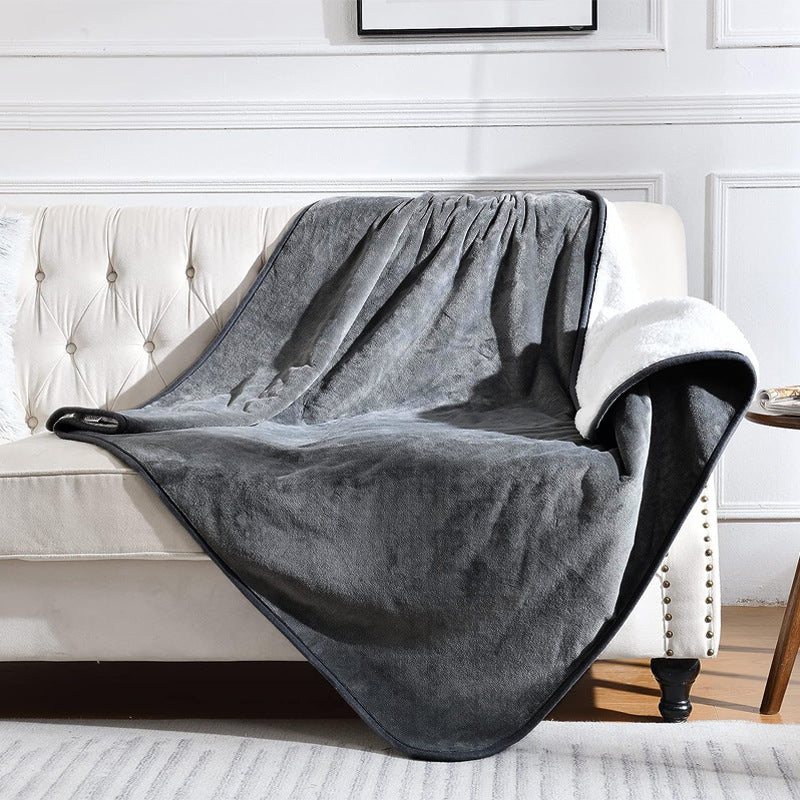 Waterproof sherpa dog blanket for couch and car seat, view 7