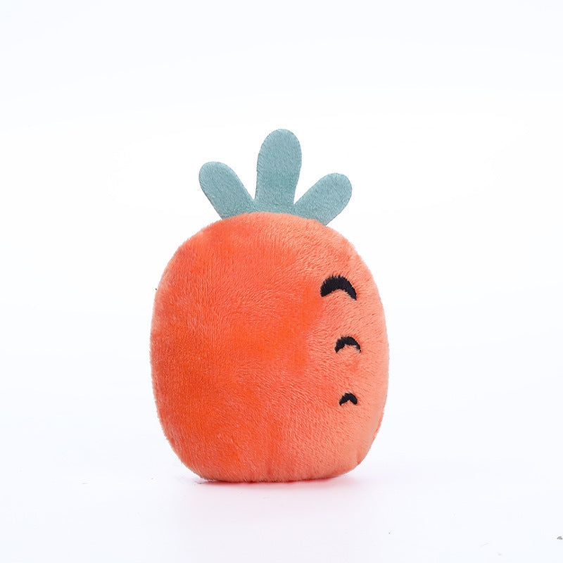 Small squeaky fruit plush toys for puppies, view 6