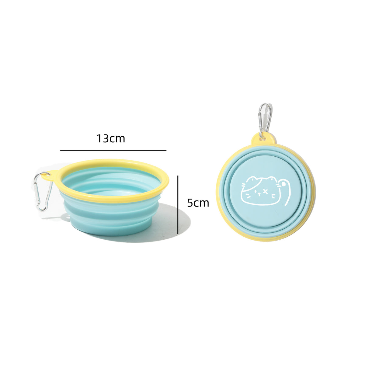 Collapsible TPE travel dog bowl for food and water, view 11
