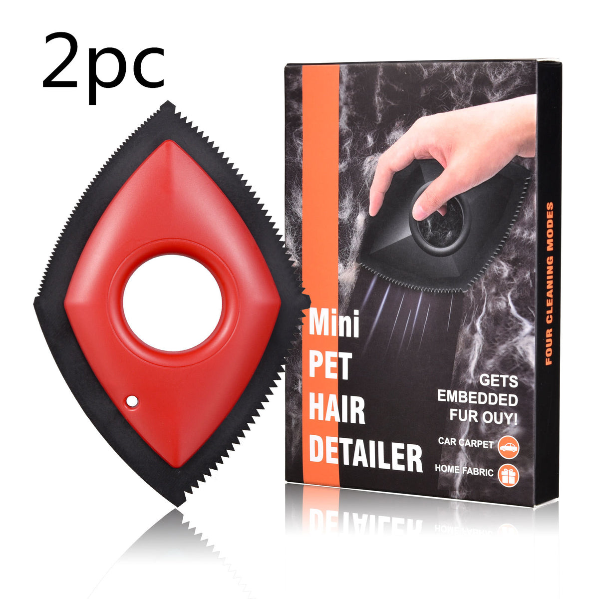 Rubber pet hair remover scraper for carpet, view 8