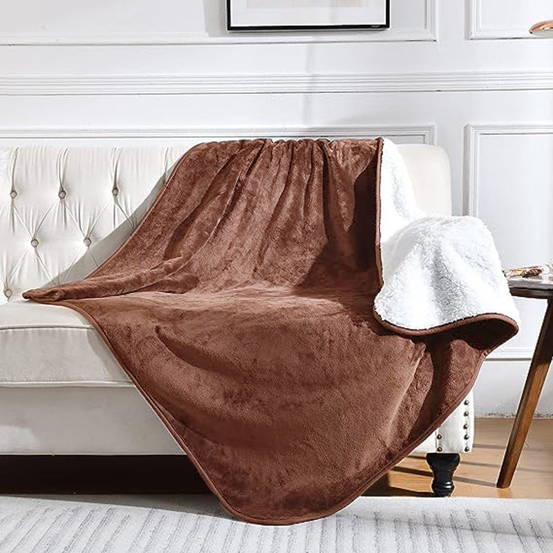 Waterproof sherpa dog blanket for couch and car seat, view 8