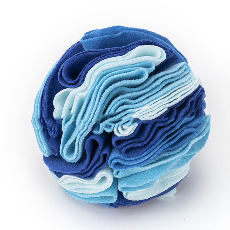 Fleece snuffle ball dog toy for hiding treats, view 8
