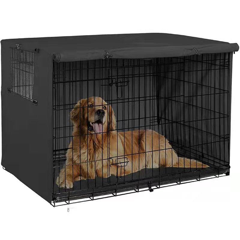 Fitted Oxford fabric dog crate cover for wire kennel, view 8