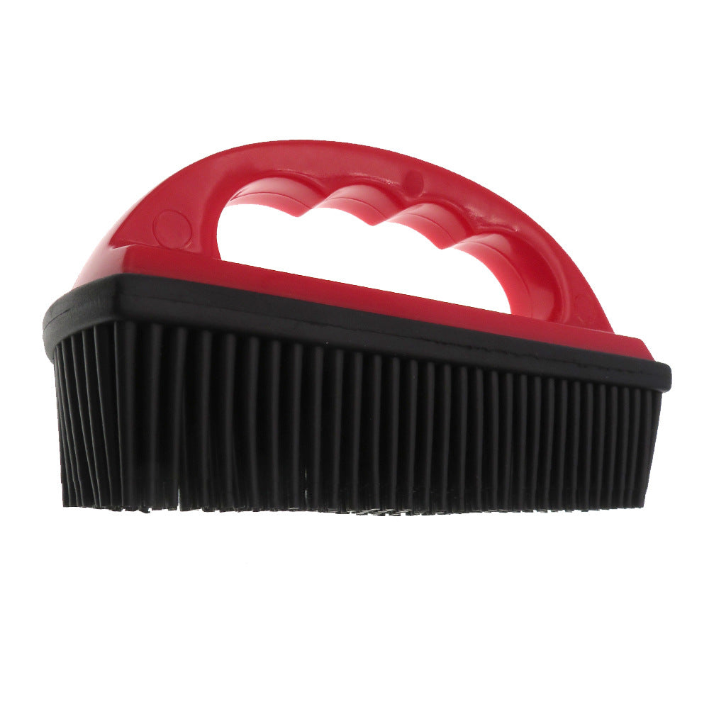 Rubber bristle pet bath brush and carpet hair remover, view 5
