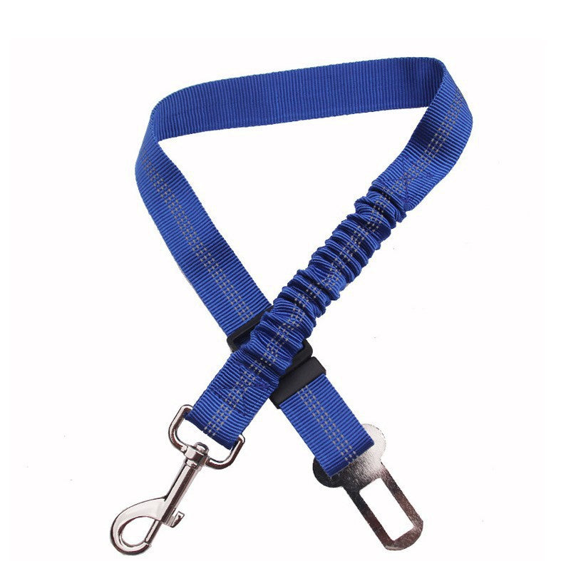 Reflective dog car seat belt with bungee, view 4