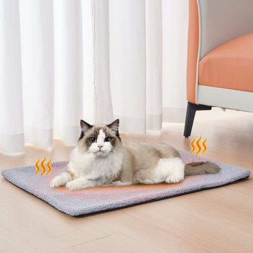 Berber fleece cat blanket mat for beds and sofas, view 2