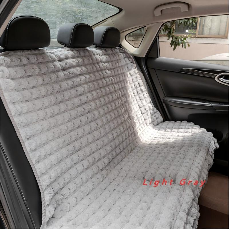Plush non-slip back seat dog bed cover for car, view 9