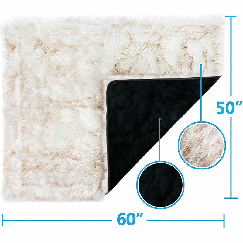 Waterproof dog couch blanket in coffee or black, view 4