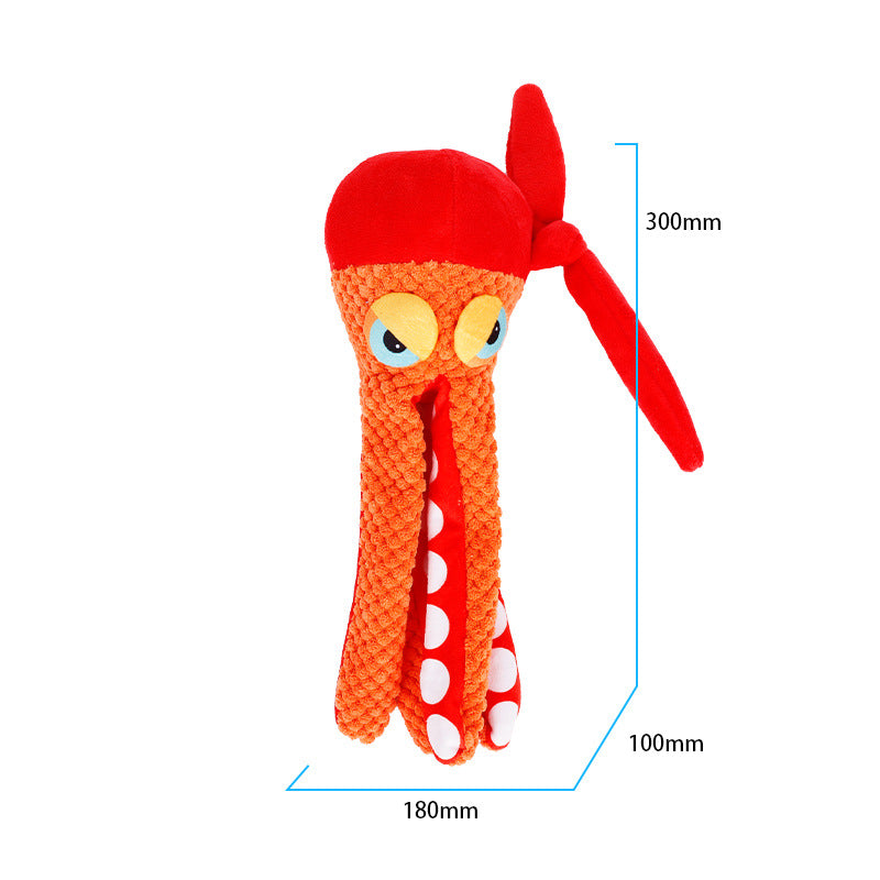 Plush octopus snuffle puzzle toy for dogs, view 6
