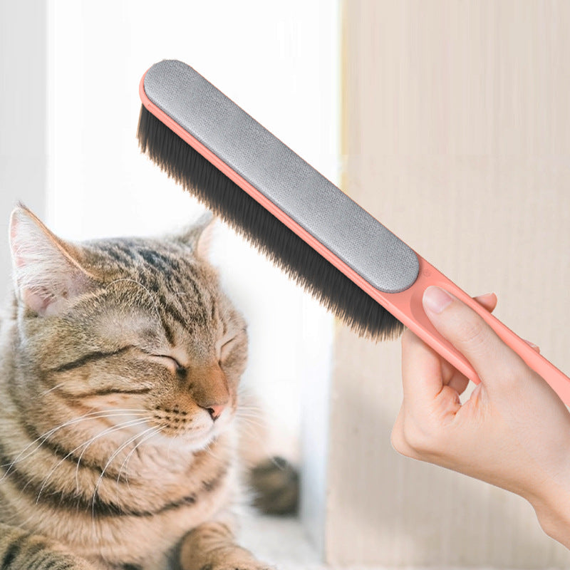 Long reusable pet hair lint brush for couch, view 2