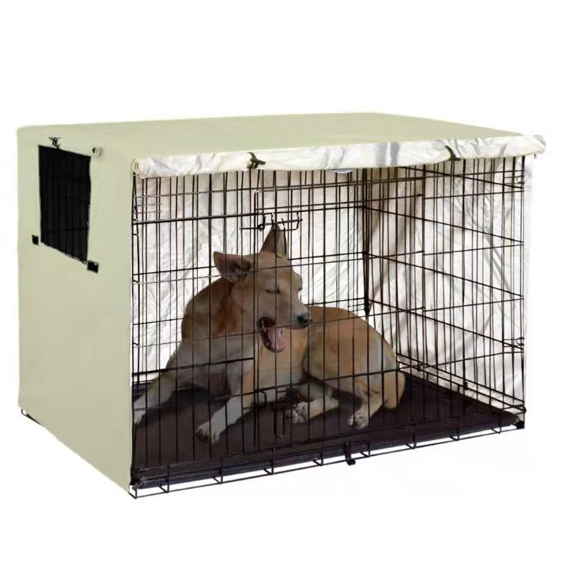 Fitted Oxford fabric dog crate cover for wire kennel, view 9