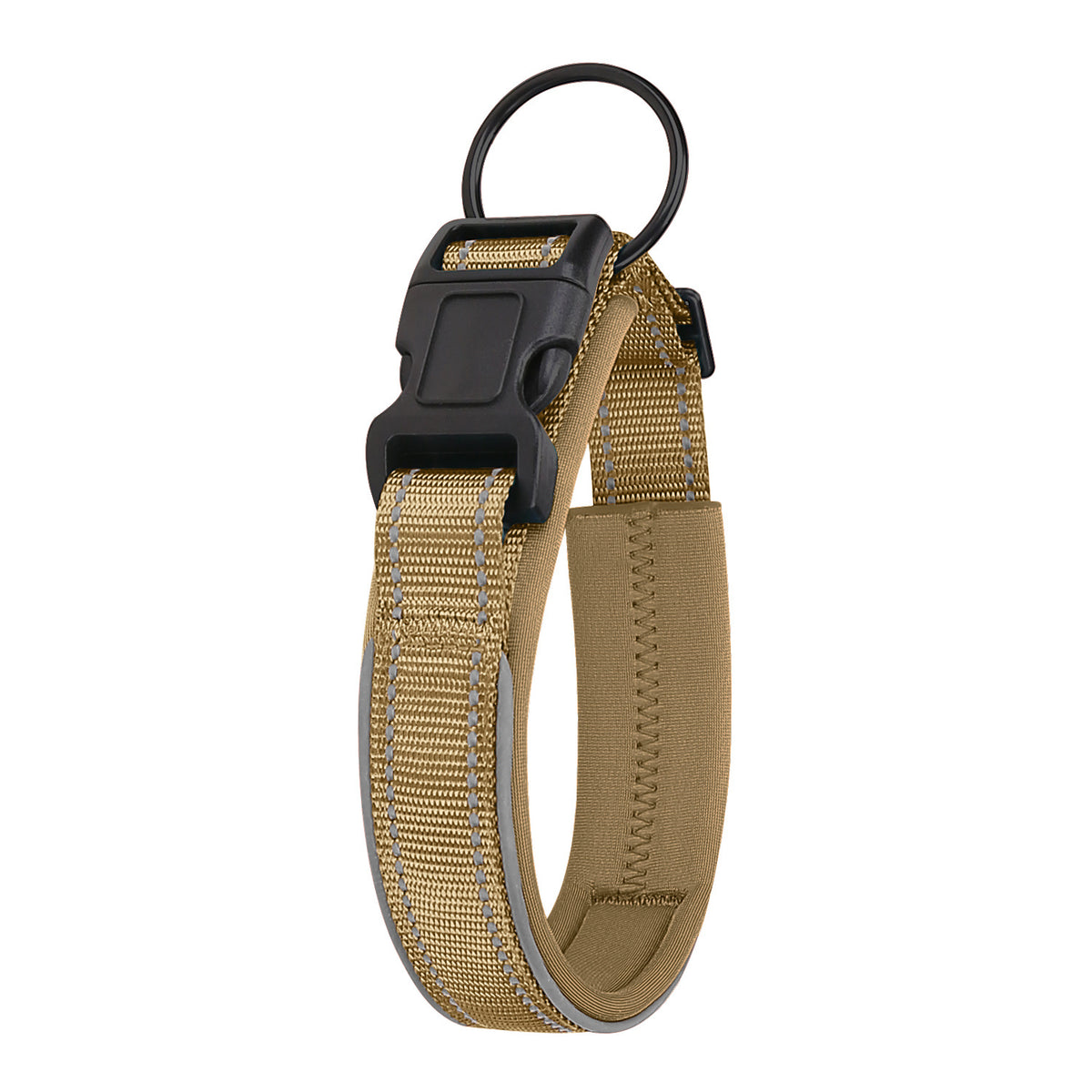 Padded neoprene reflective dog collar, view 10