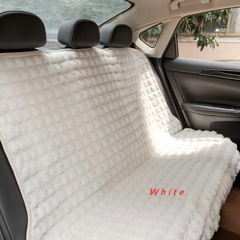 Plush non-slip back seat dog bed cover for car, view 8