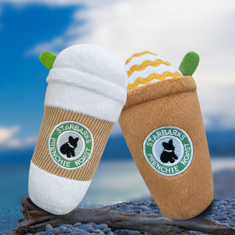 Soft squeaky plush dog toy for small dogs, view 4