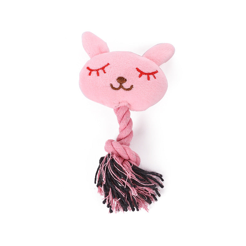 Small squeaky plush animal dog toys for puppies, view 5