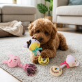 Small Squeaky Plush Dog Toy Elephant Bear Cow Rabbit Frog