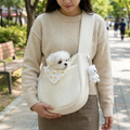Canvas Cat Carrier Tote, Breathable Shoulder Pet Bag