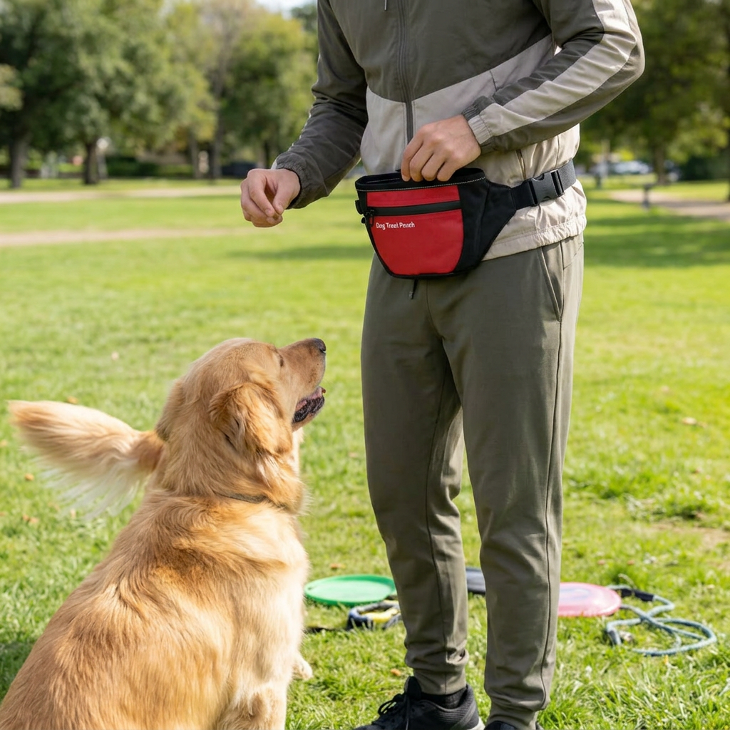 Waterproof Dog Treat Pouch with Waist Clip for Training
