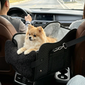 Console Dog Car Seat with Pocket, Reversible Cushion