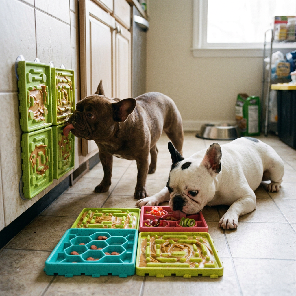 Dog Lick Mat with Suction Cups Slow Feeder Pad