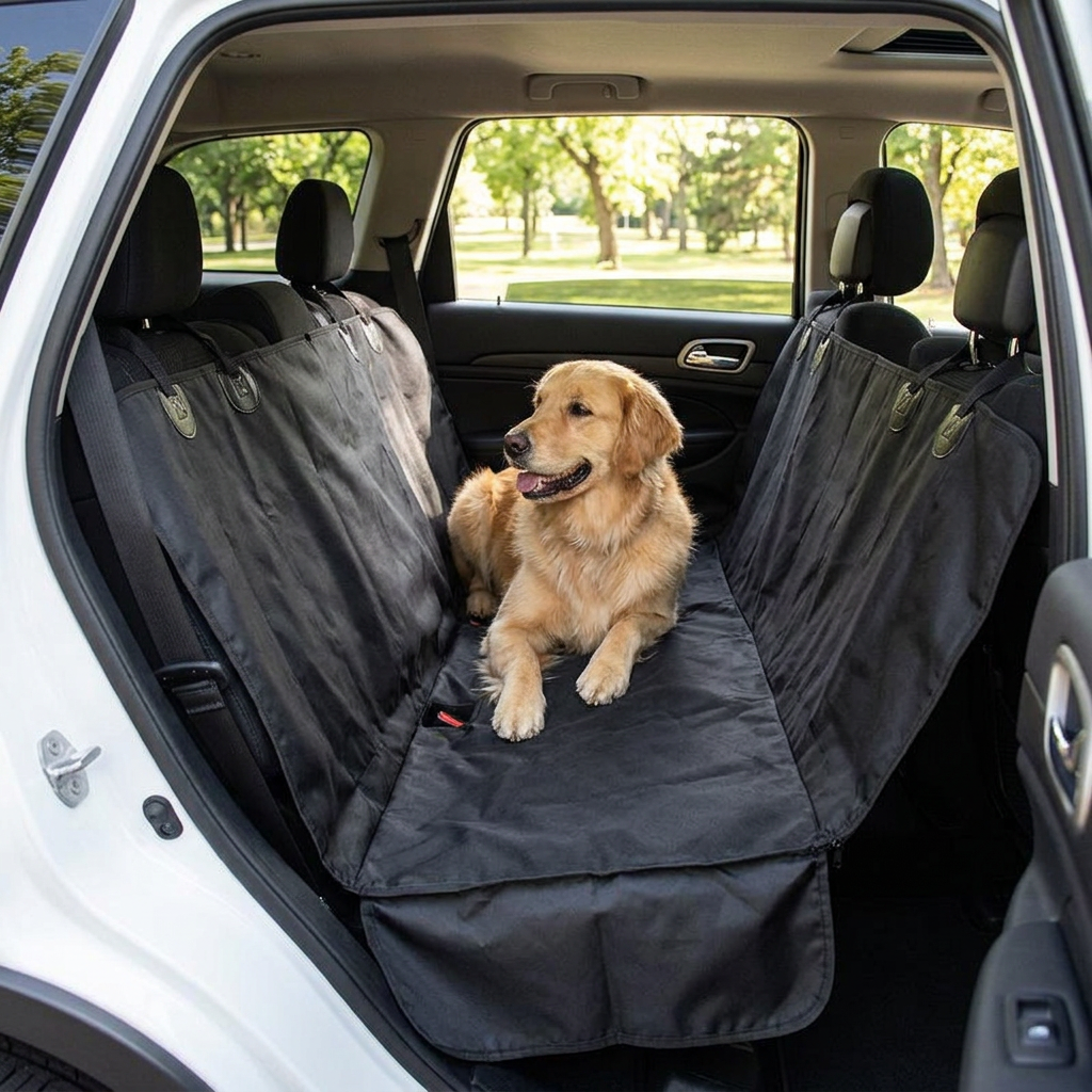 Oxford Back Seat Dog Cover, Scratch-Resistant Car Mat