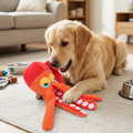 Plush Octopus Snuffle Puzzle Dog Toy with Squeaker