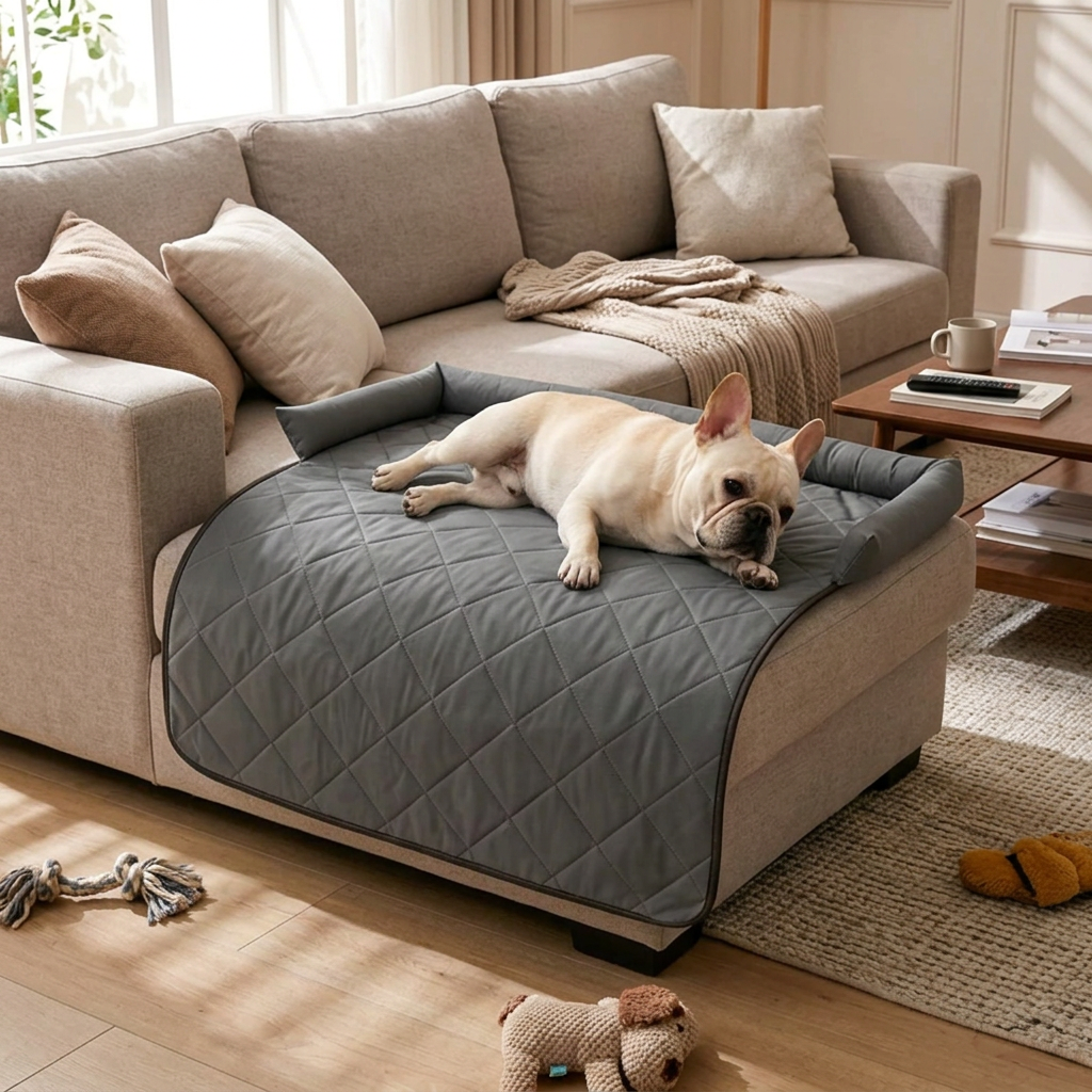 Waterproof Cooling Dog Couch Bed, Non-Slip Sofa Protector
