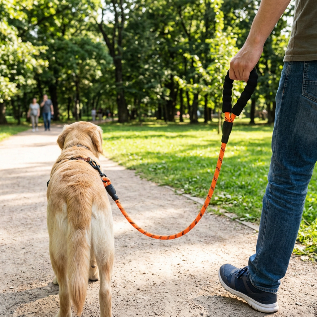 Reflective Braided Rope Dog Leash