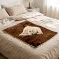 Waterproof Fluffy Dog Blanket, Thick Flannel Lamb Fleece