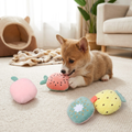 Squeaky Fruit Plush Dog Toy Small Soft Puppy Toy