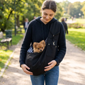 Reversible Dog Sling Carrier with Pocket for Small Pets